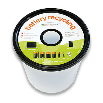 battery collection bucket