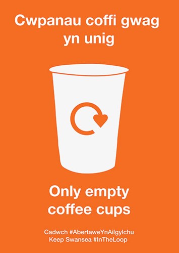 Coffee cup recycling Swansea
